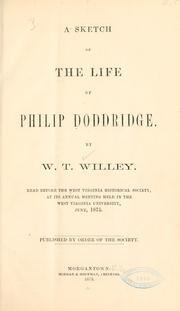 Cover of: A sketch of the life of Philip Doddridge.
