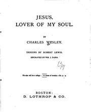 Cover of: Jesus, lover of my soul