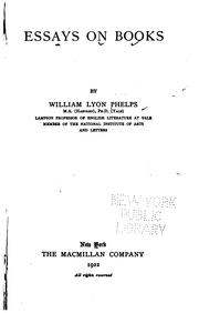 Essays on books