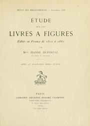 Cover of: Étude sur les livres à figures édités en France de 1601 à 1660