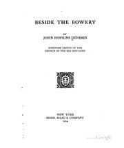 Cover of: Beside the Bowery