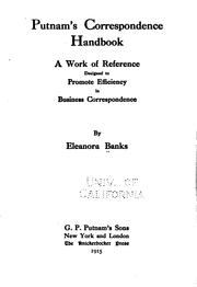Cover of: Putnam's correspondence handbook by Eleanora Banks