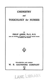 Cover of: Chemistry and toxicology for nurses