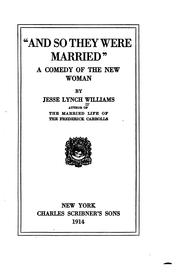 Cover of: "And so they were married": a comedy of the new woman