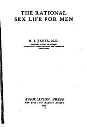 Cover of: The rational sex life for men