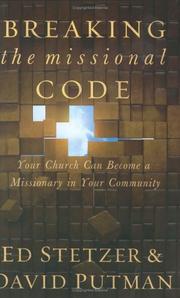 Cover of: Breaking the Missional Code by Ed Stetzer, Ed Stetzer, David Putman