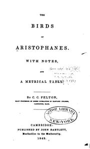 Cover of: The  Birds of Aristophanes by Aristophanes