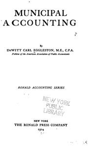Cover of: Municipal accounting