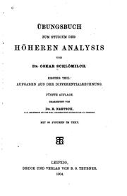Cover of: Übungsbuch zum Studium der höheren Analysis