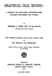 Cover of: Practical coal-mining by George L. Kerr