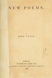 Cover of: New poems. | Payne, John
