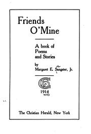 Cover of: Friends o' mine: a book of poems and stories