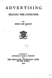 Cover of: Advertising, selling the consumer