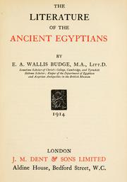 Cover of: The literature of the ancient Egyptians