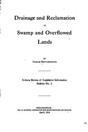 Cover of: Drainage and reclamation of swamp and overflowed lands