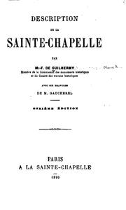 Cover of: Description de la Sainte-Chapelle