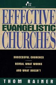 Cover of: Effective evangelistic churches by Thom S. Rainer