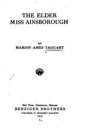 Cover of: The elder Miss Ainsborough