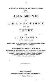 Cover of: Jean Momas, ou L'hypnotisme: suivi de Tuyet