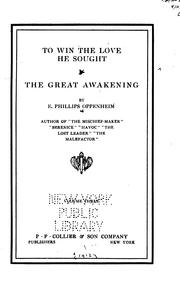 Cover of: To win the love he sought; The great awakening
