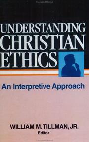 Cover of: Understanding Christian ethics