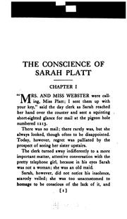 Cover of: The conscience of Sarah Platt