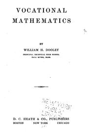 Cover of: Vocational mathematics by William H. Dooley