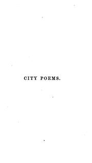 Cover of: City poems.