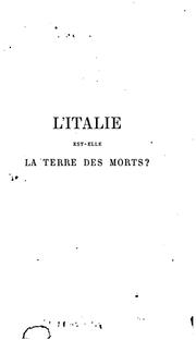 Cover of: L' Italie est-elle la terre des morts?