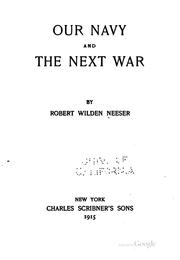 Cover of: Our navy and the next war