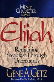 Cover of: Elijah by Gene A. Getz