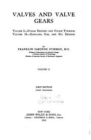 Valves and valve gears .. by Franklin De Ronde Furman