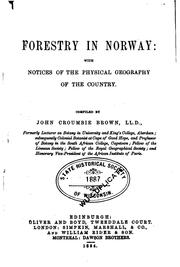 Cover of: Forestry in Norway: with notices of the physical geography of the country.