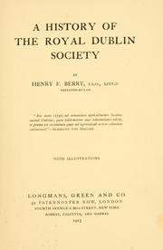 A history of the Royal Dublin society by Henry F. Berry