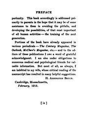 Cover of: Psychology and parenthood by H. Addington Bruce