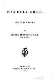 Cover of: The Holy Grail | Alfred, Lord Tennyson
