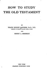 Cover of: How to study the Old Testament