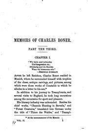 Cover of: Memoirs and letters of Charles Boner: with letters of Mary Russell Mitford to him during ten years.