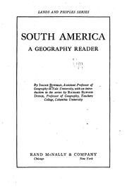 Cover of: South America: a geography reader