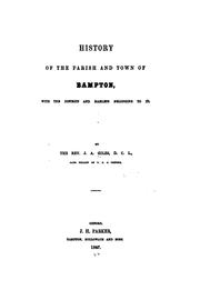 History of the parish and town of Bampton by J. A. Giles