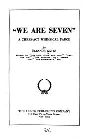 Cover of: "We are seven" by Eleanor Gates