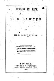 Cover of: Success in life.: The lawyer.