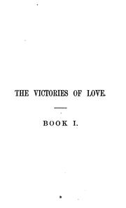Cover of: The victories of love. by Coventry Kersey Dighton Patmore