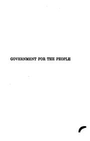 Cover of: Government for the people | Thomas Harrison Reed