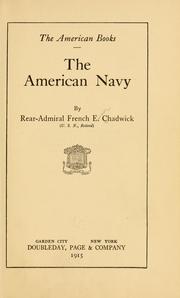 Cover of: The American Navy