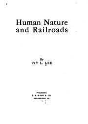 Cover of: Human nature and railroads