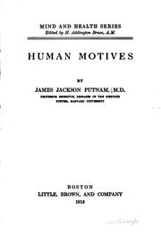 Cover of: Human motives