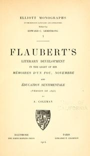 Cover of: Sources and structure of Flaubert's Salammbô