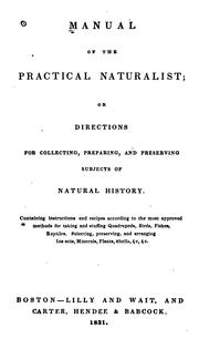 Cover of: Manual of the practical naturalist | 