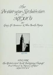 Cover of: The picturesque architecture of Mexico